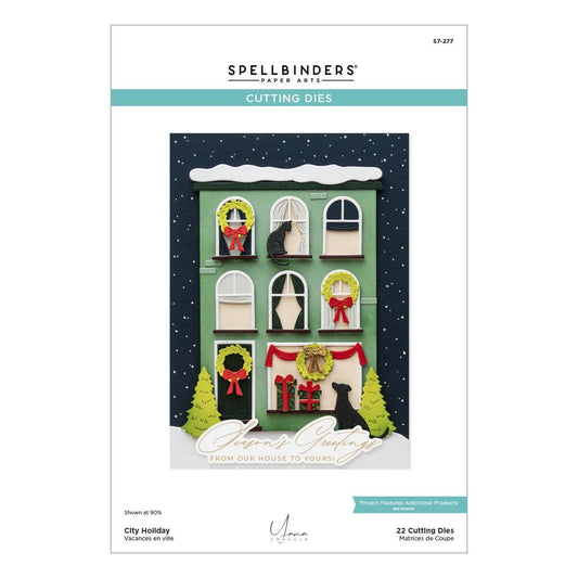 Spellbinders City Holiday Etched Dies from the City Holiday Collection by Yana Smakula