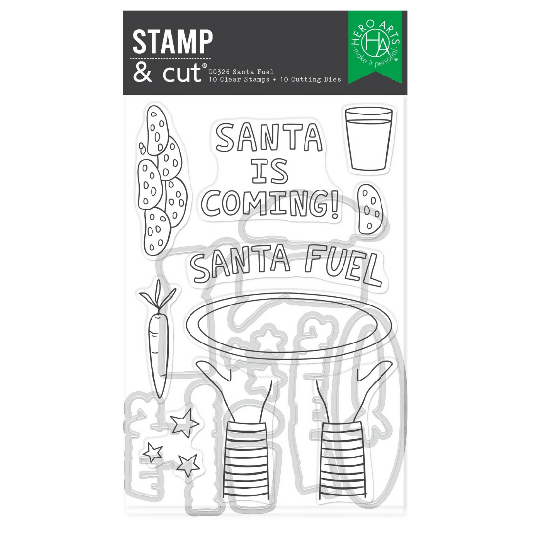 Santa Fuel Stamp & Die Set from Yule Fuel Collection - CraftSource Market: Craft Supplies & Kits Stamps
