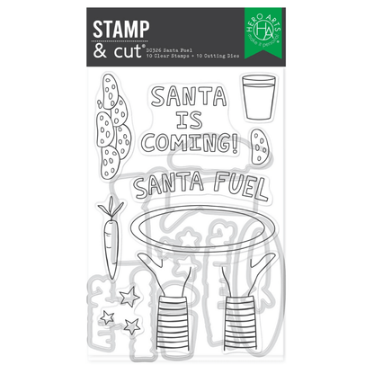 Santa Fuel Stamp & Die Set from Yule Fuel Collection - CraftSource Market: Craft Supplies & Kits Stamps