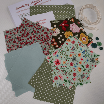 Sew Your Own Patchwork Cushion Kit - CraftSource Market: Craft Supplies & Kits Sewing