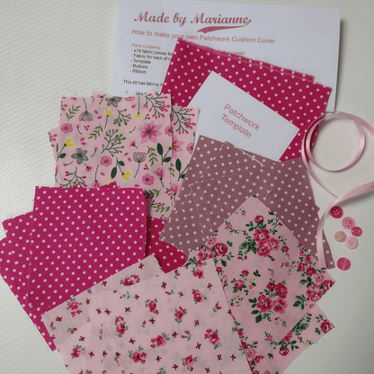Sew Your Own Patchwork Cushion Kit - CraftSource Market: Craft Supplies & Kits Sewing