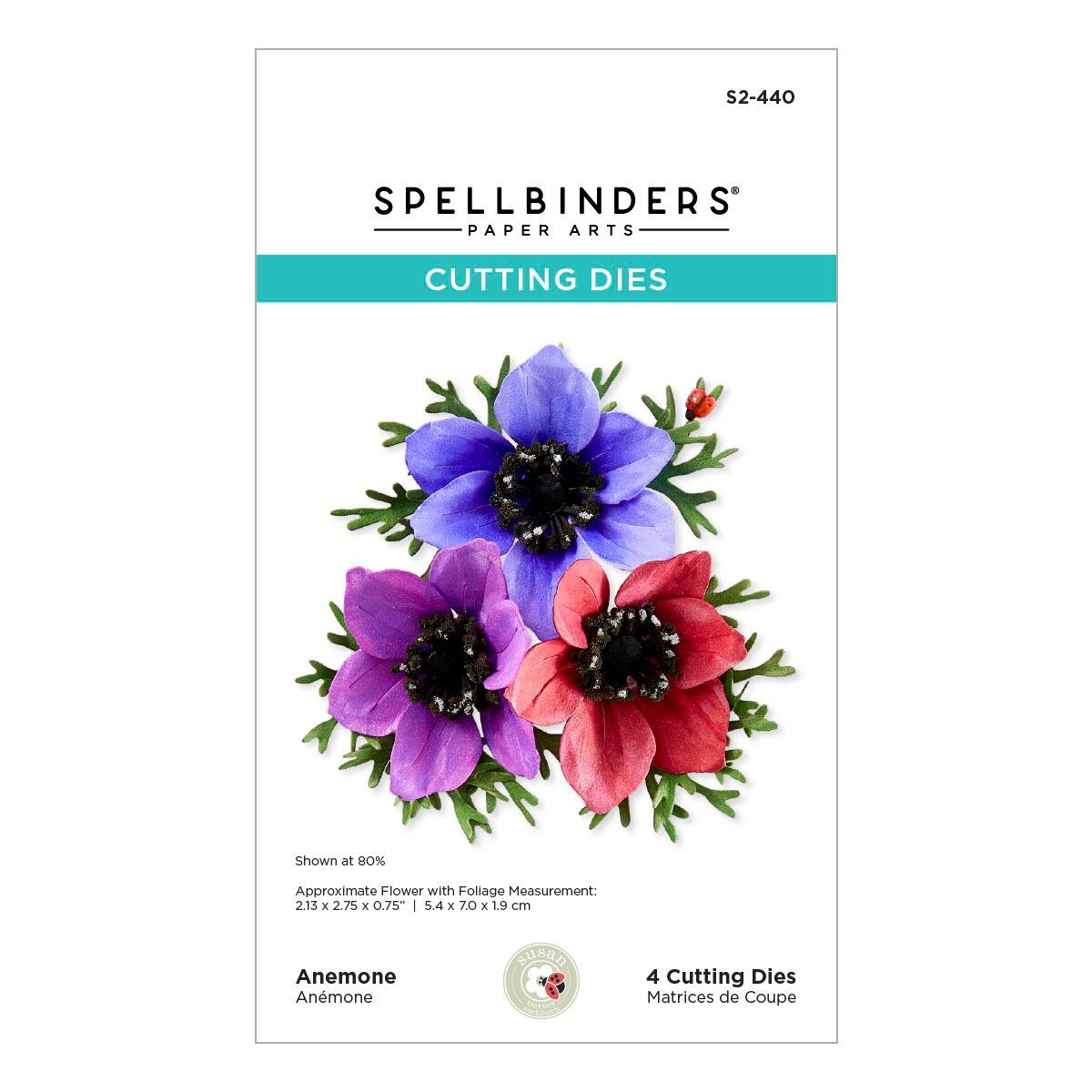 Spellbinders Anemone Die Set - CraftSource Market: Craft Supplies & Kits Spellbinders > Dies > Summer > Craft Die Set