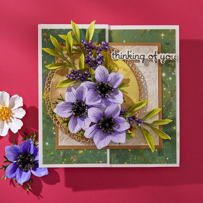 Spellbinders Anemone Die Set - CraftSource Market: Craft Supplies & Kits Spellbinders > Dies > Summer > Craft Die Set