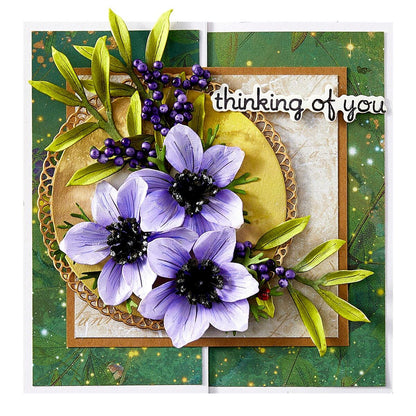 Spellbinders Anemone Die Set - CraftSource Market: Craft Supplies & Kits Spellbinders > Dies > Summer > Craft Die Set