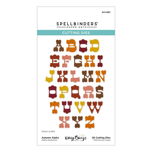 Spellbinders Autumn Alpha Die Set - CraftSource Market: Craft Supplies & Kits Spellbinders > Dies > Autumn > Craft Die Set