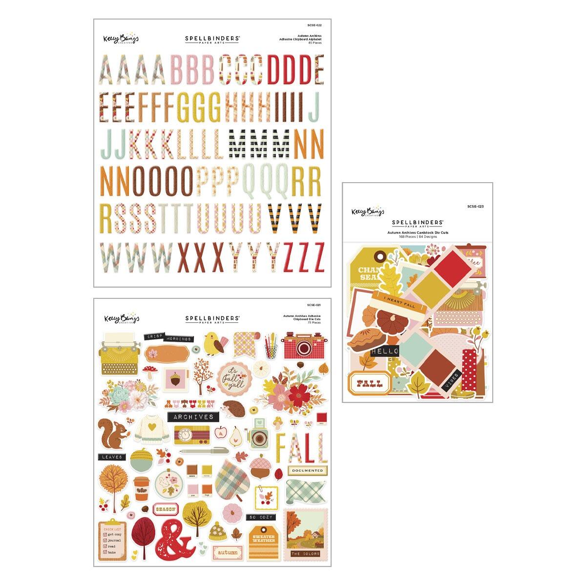 Spellbinders Autumn Archives Embellishment Bundle - CraftSource Market: Craft Supplies & Kits Spellbinders > Bundles > Autumn > Craft Bundle