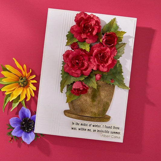 Spellbinders Begonia and Ladybugs Die Set - CraftSource Market: Craft Supplies & Kits Spellbinders > Dies > Summer > Craft Die Set