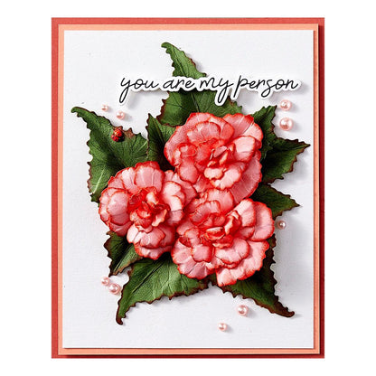 Spellbinders Begonia and Ladybugs Die Set - CraftSource Market: Craft Supplies & Kits Spellbinders > Dies > Summer > Craft Die Set
