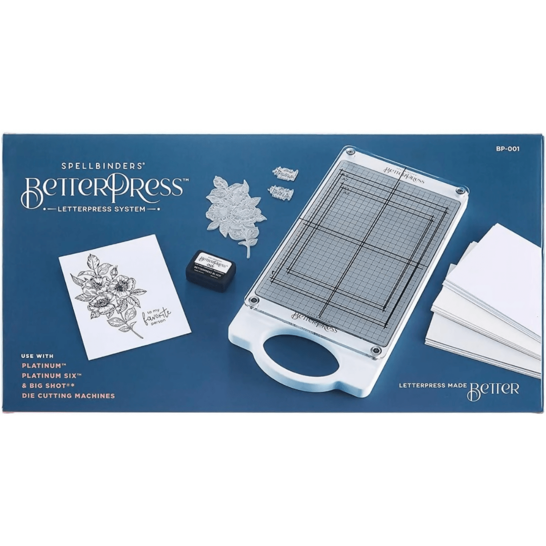 Spellbinders BetterPress Letterpress System â€“ BP 001 - CraftSource Market: Craft Supplies & Kits Spellbinders > Letterpress > General > Craft Press Plate
