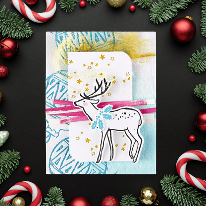 Spellbinders Cheer and Good Tidings Deer Registration Press Plate & Die Set - CraftSource Market: Craft Supplies & Kits Spellbinders > Letterpress > Christmas > Craft Press Plate