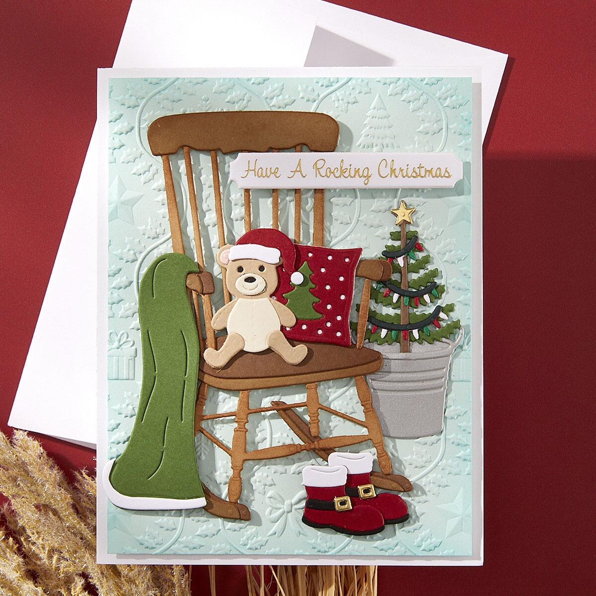 Spellbinders Christmas Rocking Chair Die Set - CraftSource Market: Craft Supplies & Kits Spellbinders > Dies > Christmas > Craft Die Set
