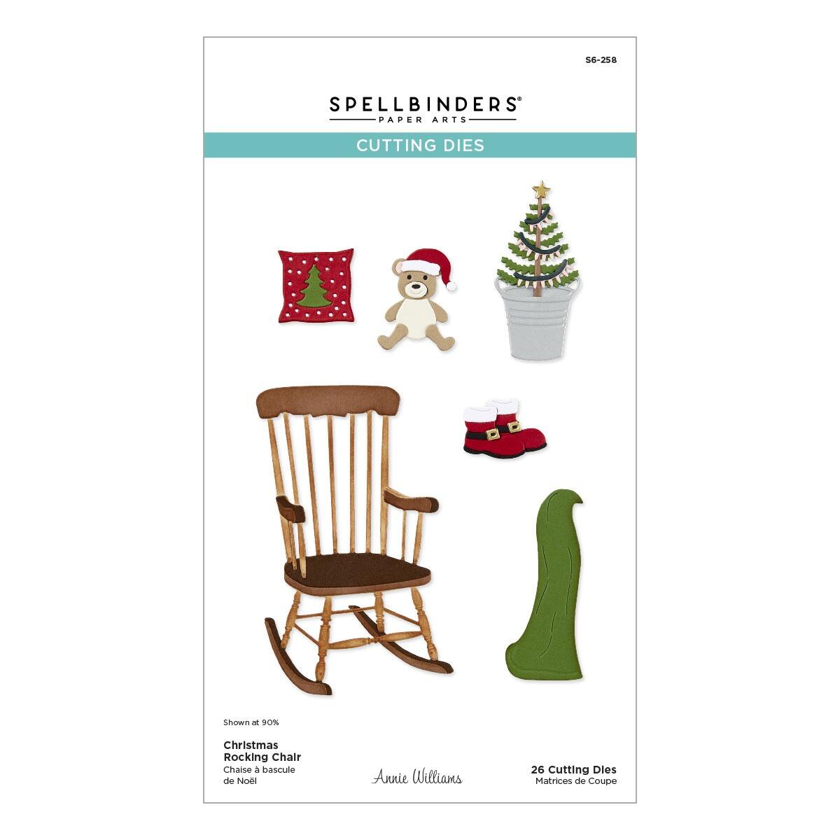 Spellbinders Christmas Rocking Chair Die Set - CraftSource Market: Craft Supplies & Kits Spellbinders > Dies > Christmas > Craft Die Set