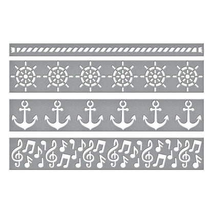 Spellbinders Classic Mouse Borders Die Set - CraftSource Market: Craft Supplies & Kits Spellbinders > Dies > Music > Craft Die Set
