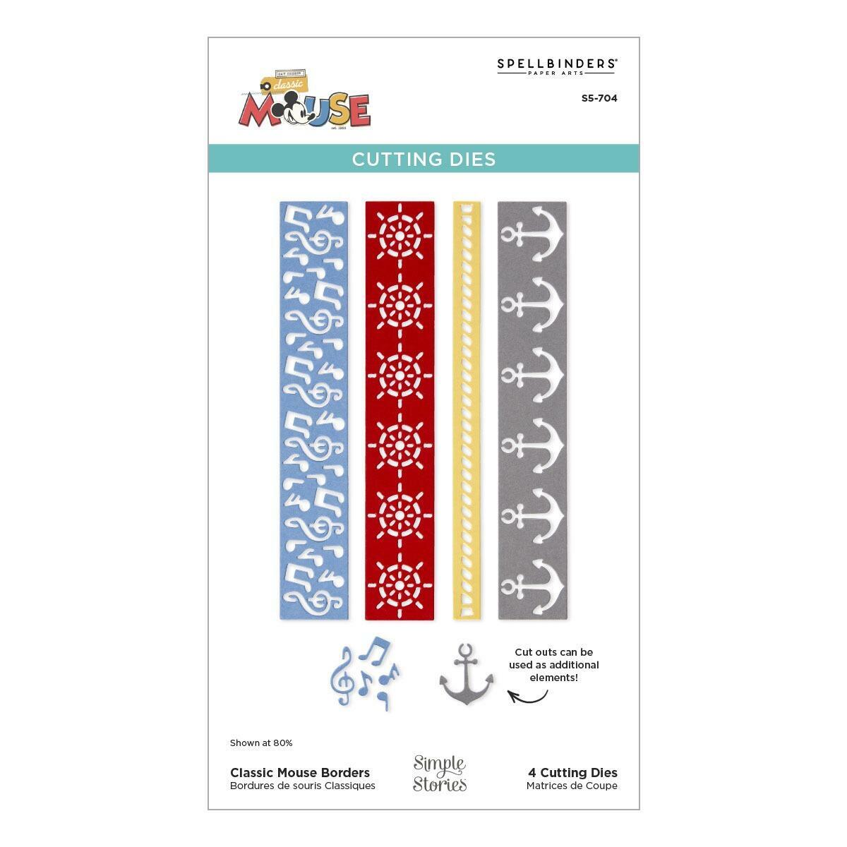 Spellbinders Classic Mouse Borders Die Set - CraftSource Market: Craft Supplies & Kits Spellbinders > Dies > Music > Craft Die Set