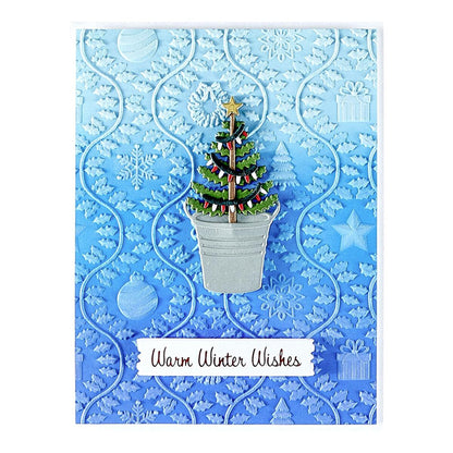 Spellbinders Country Christmas 3D Embossing Folder by Annie Williams - CraftSource Market: Craft Supplies & Kits Spellbinders > Embossing > Christmas > Craft Embossing Folder