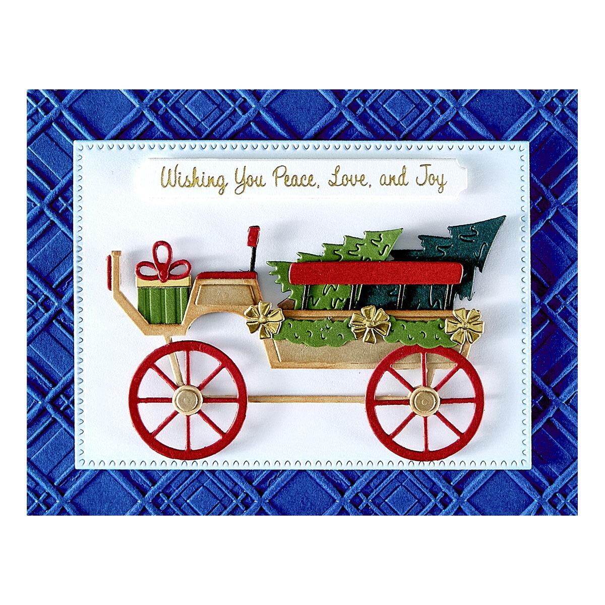 Spellbinders Country Christmas Banner Sentiments Press Plate & Die Set - CraftSource Market: Craft Supplies & Kits Spellbinders > Letterpress > Christmas > Craft Press Plate