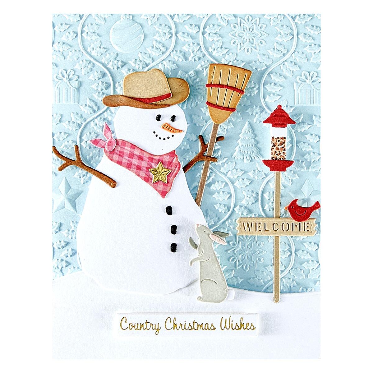 Spellbinders Country Snowman Die Set - CraftSource Market: Craft Supplies & Kits Spellbinders > Kits > Christmas > Craft Kit
