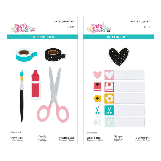 Spellbinders Crafty Babe Die Bundle with Simple Stories - CraftSource Market: Craft Supplies & Kits Spellbinders > Bundles > General > Craft Bundle