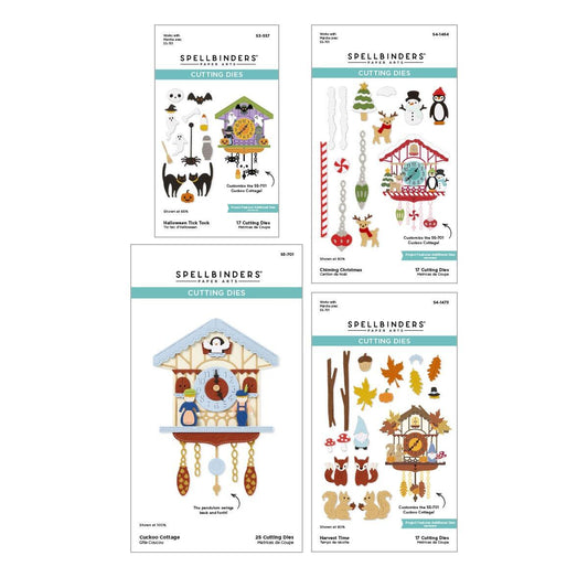 Spellbinders Cuckoo Cottage Die Bundle - CraftSource Market: Craft Supplies & Kits Spellbinders > Bundles > Halloween > Craft Bundle