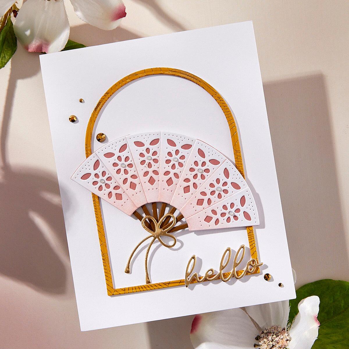 Spellbinders Fan & Bow Die Set - CraftSource Market: Craft Supplies & Kits Spellbinders > Dies > General > Craft Die Set
