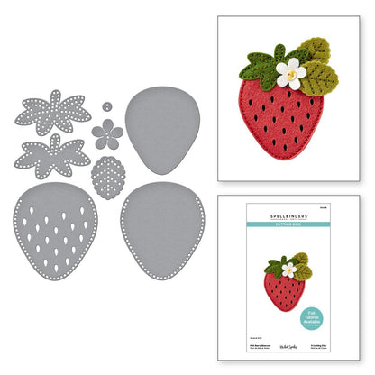 Spellbinders Felt Berry Blossom Die Set - CraftSource Market: Craft Supplies & Kits Spellbinders > Dies > Spring > Craft Die Set