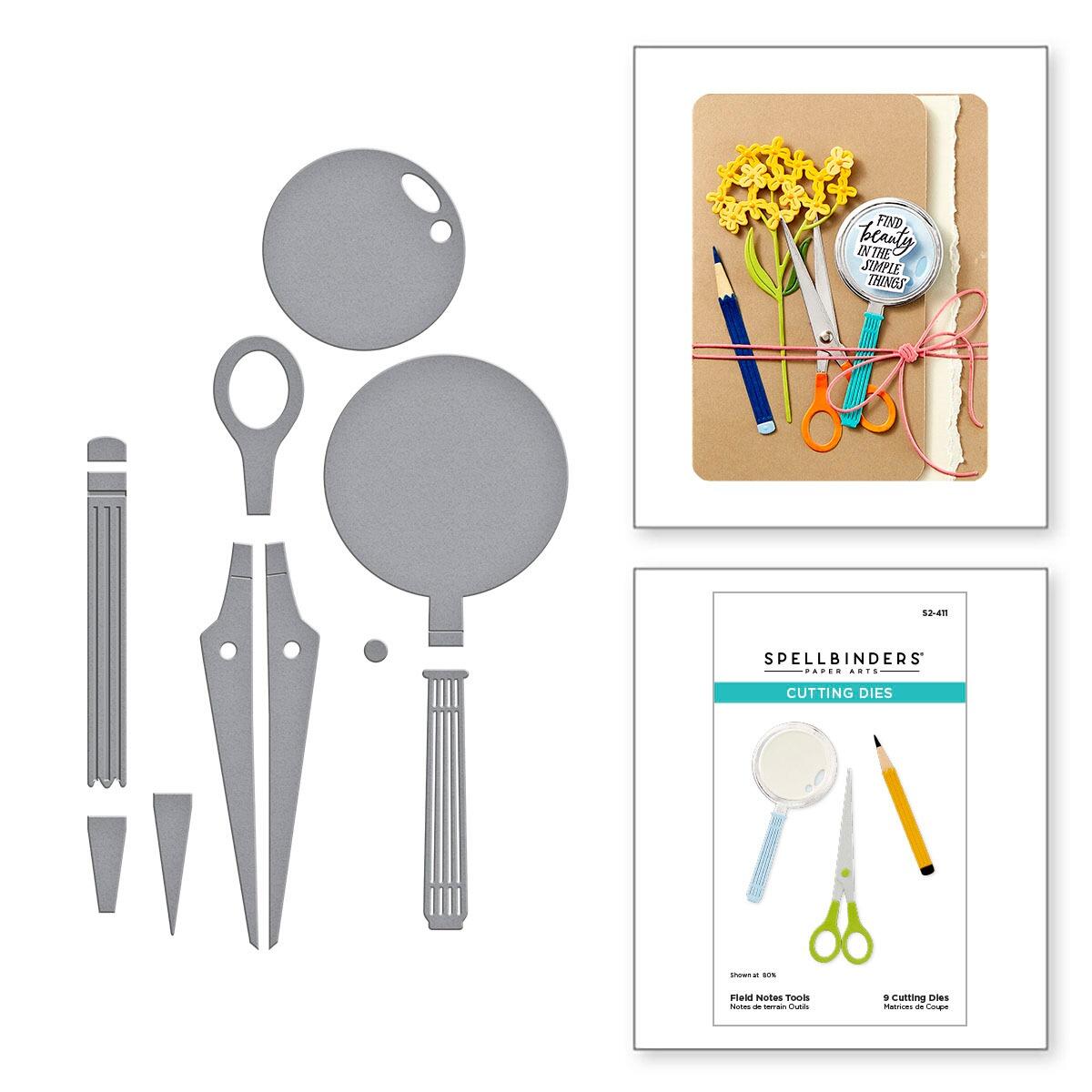 Spellbinders Field Notes Tools Die Set - CraftSource Market: Craft Supplies & Kits Spellbinders > Dies > Music > Craft Die Set