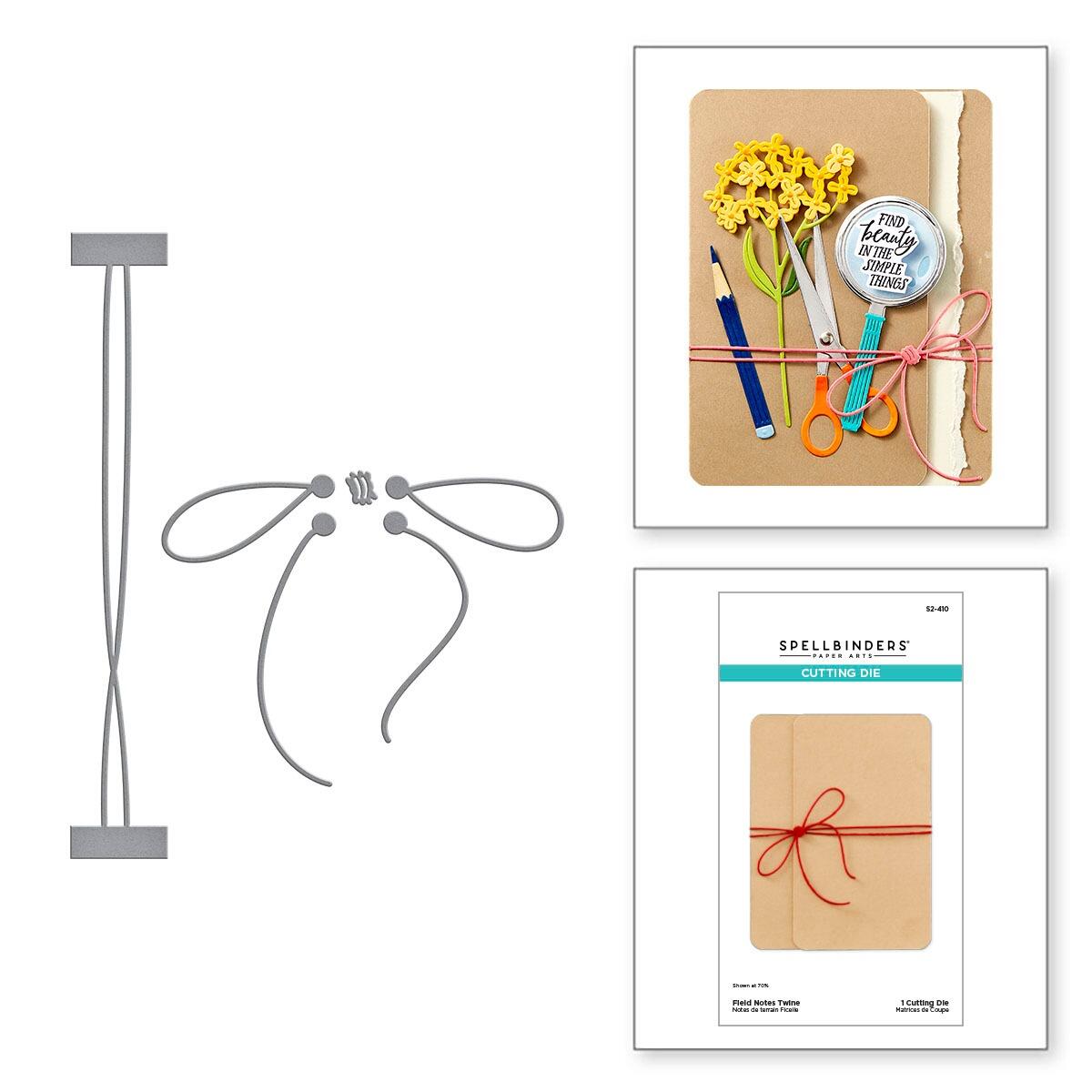 Spellbinders Field Notes Twine Die Set - CraftSource Market: Craft Supplies & Kits Spellbinders > Dies > Music > Craft Die Set