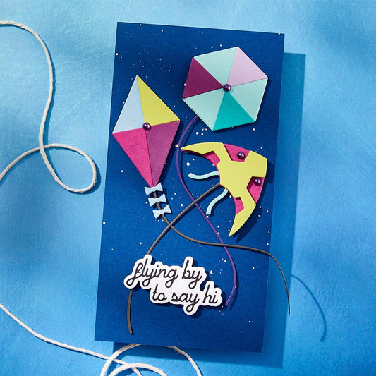 Spellbinders Fly a Kite Die Set - CraftSource Market: Craft Supplies & Kits Spellbinders > Stencils > General > Craft Stencil