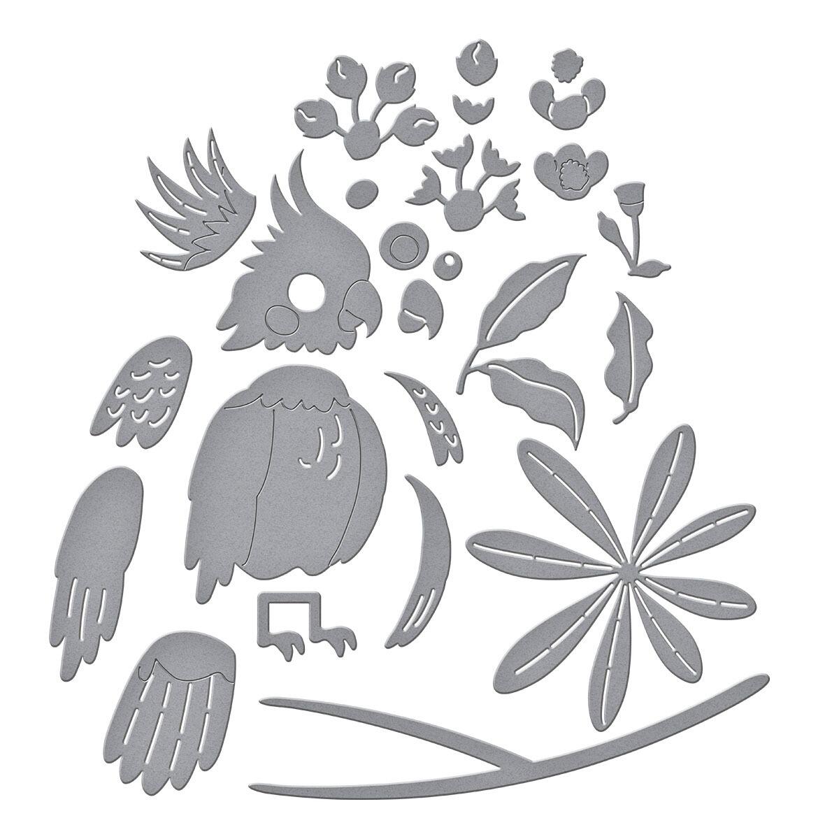 Spellbinders Flying High Die Set - CraftSource Market: Craft Supplies & Kits Spellbinders > Dies > Floral > Craft Die Set