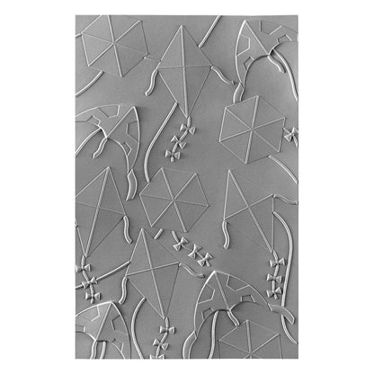 Spellbinders Flying Kites 3D Embossing Folder by Simon Hurley - CraftSource Market: Craft Supplies & Kits Spellbinders > Embossing > Spring > Craft Embossing Folder