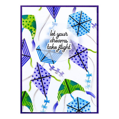 Spellbinders Flying Kites 3D Embossing Folder by Simon Hurley - CraftSource Market: Craft Supplies & Kits Spellbinders > Embossing > Spring > Craft Embossing Folder