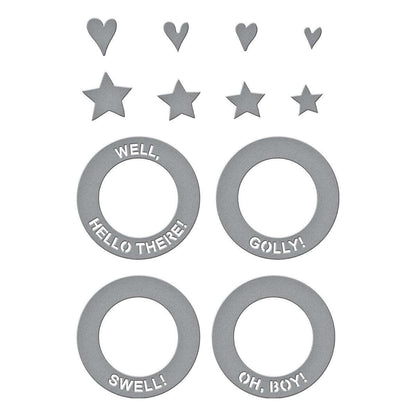 Spellbinders Frame & Sentiments Die Set - CraftSource Market: Craft Supplies & Kits Spellbinders > Dies > General > Craft Die Set