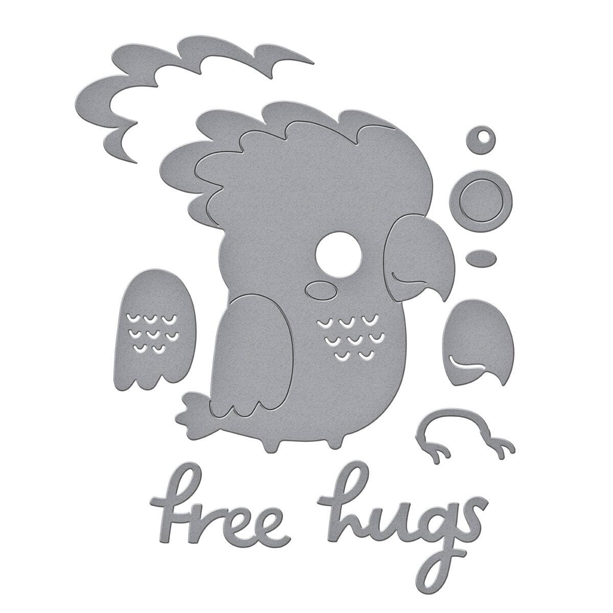 Spellbinders Free Hugs Oscar Die Set - CraftSource Market: Craft Supplies & Kits Spellbinders > Dies > Spring > Craft Die Set