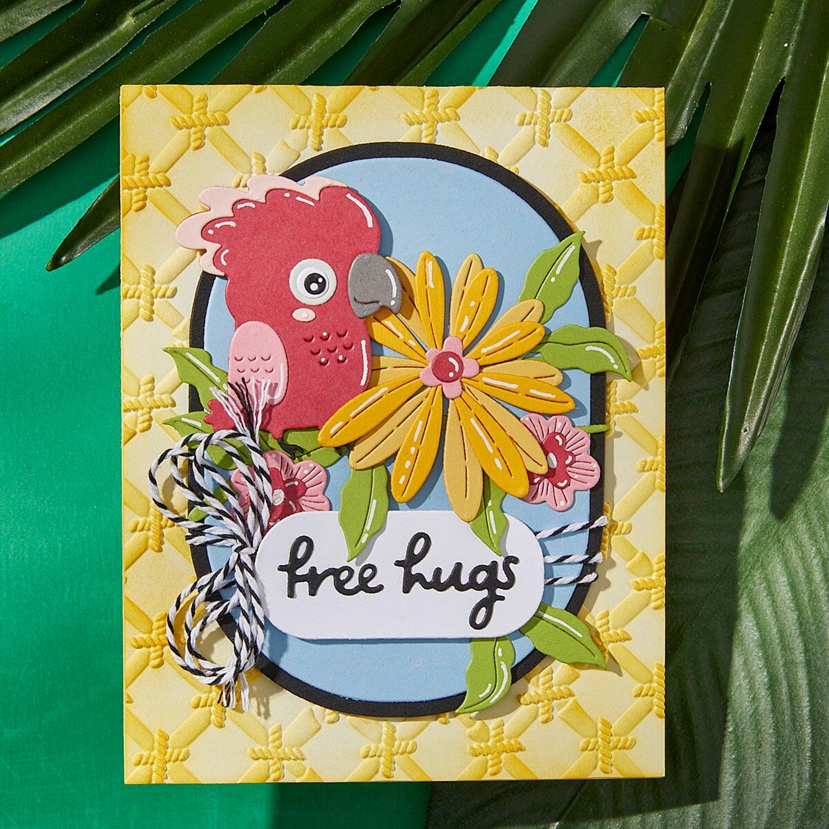 Spellbinders Free Hugs Oscar Die Set - CraftSource Market: Craft Supplies & Kits Spellbinders > Dies > Spring > Craft Die Set