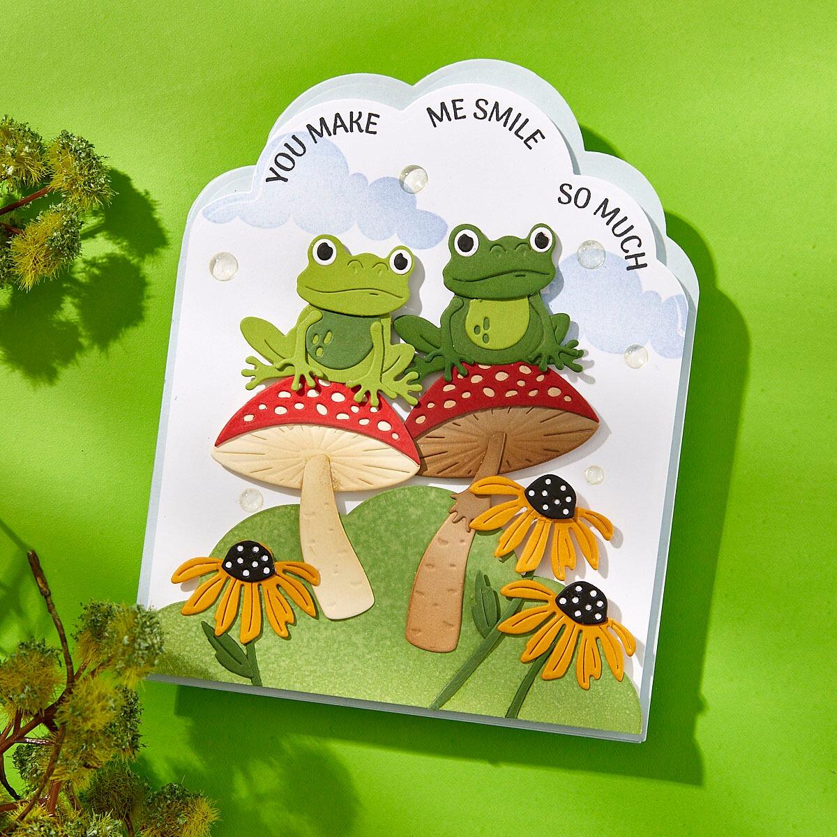Spellbinders Frog Prince Die Set - CraftSource Market: Craft Supplies & Kits Spellbinders > Stencils > Floral > Craft Stencil