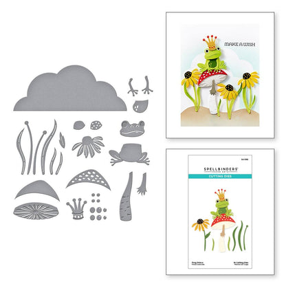 Spellbinders Frog Prince Die Set - CraftSource Market: Craft Supplies & Kits Spellbinders > Stencils > Floral > Craft Stencil
