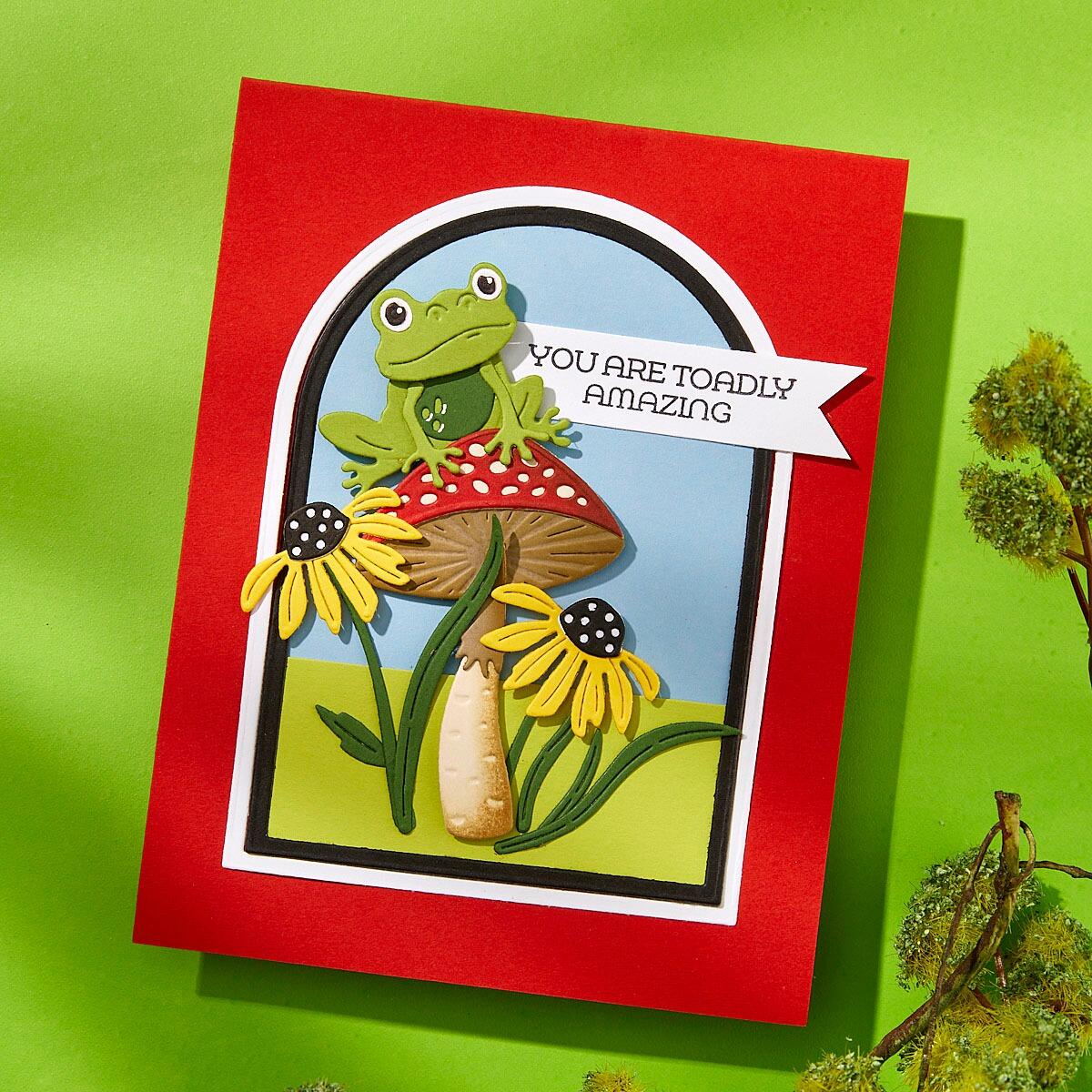 Spellbinders Frog Prince Die Set - CraftSource Market: Craft Supplies & Kits Spellbinders > Stencils > Floral > Craft Stencil
