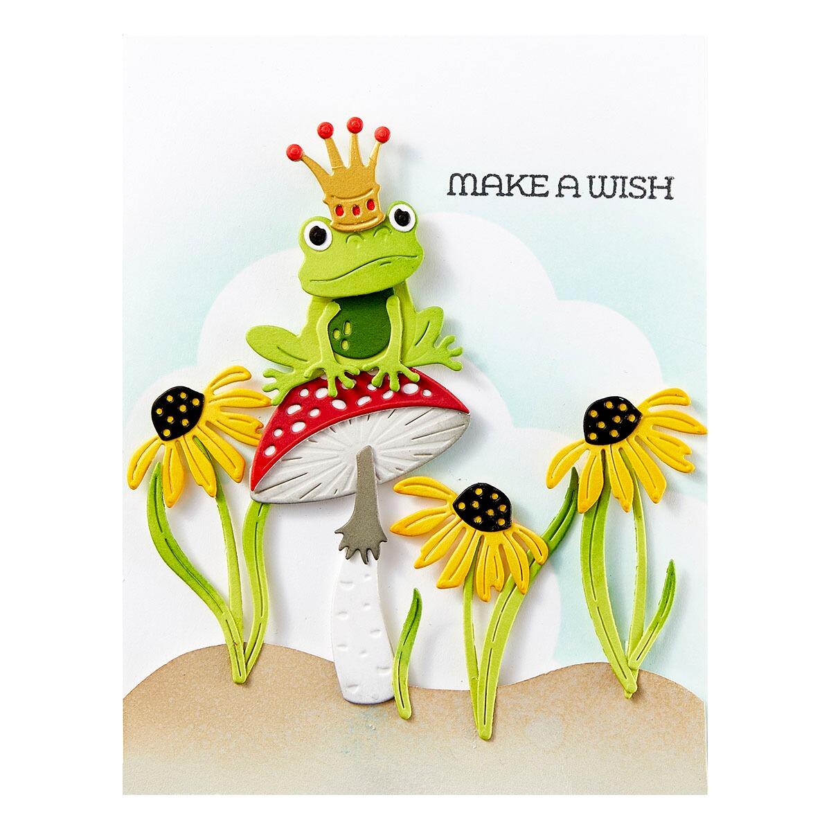 Spellbinders Frog Prince Die Set - CraftSource Market: Craft Supplies & Kits Spellbinders > Stencils > Floral > Craft Stencil