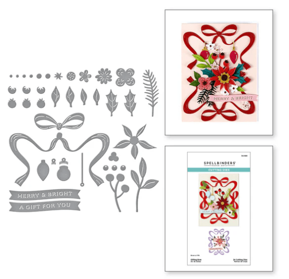 Spellbinders Gifting Bow Die Set - CraftSource Market: Craft Supplies & Kits Spellbinders > Dies > Christmas > Craft Die Set