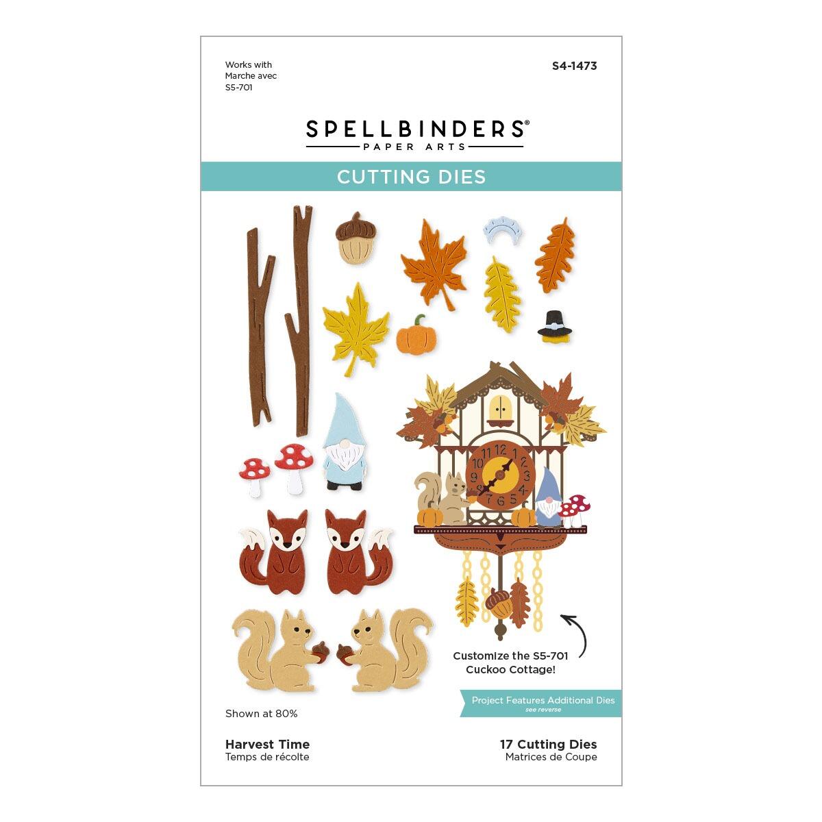 Spellbinders Harvest Time Die Set - CraftSource Market: Craft Supplies & Kits Spellbinders > Letterpress > Autumn > Craft Press Plate