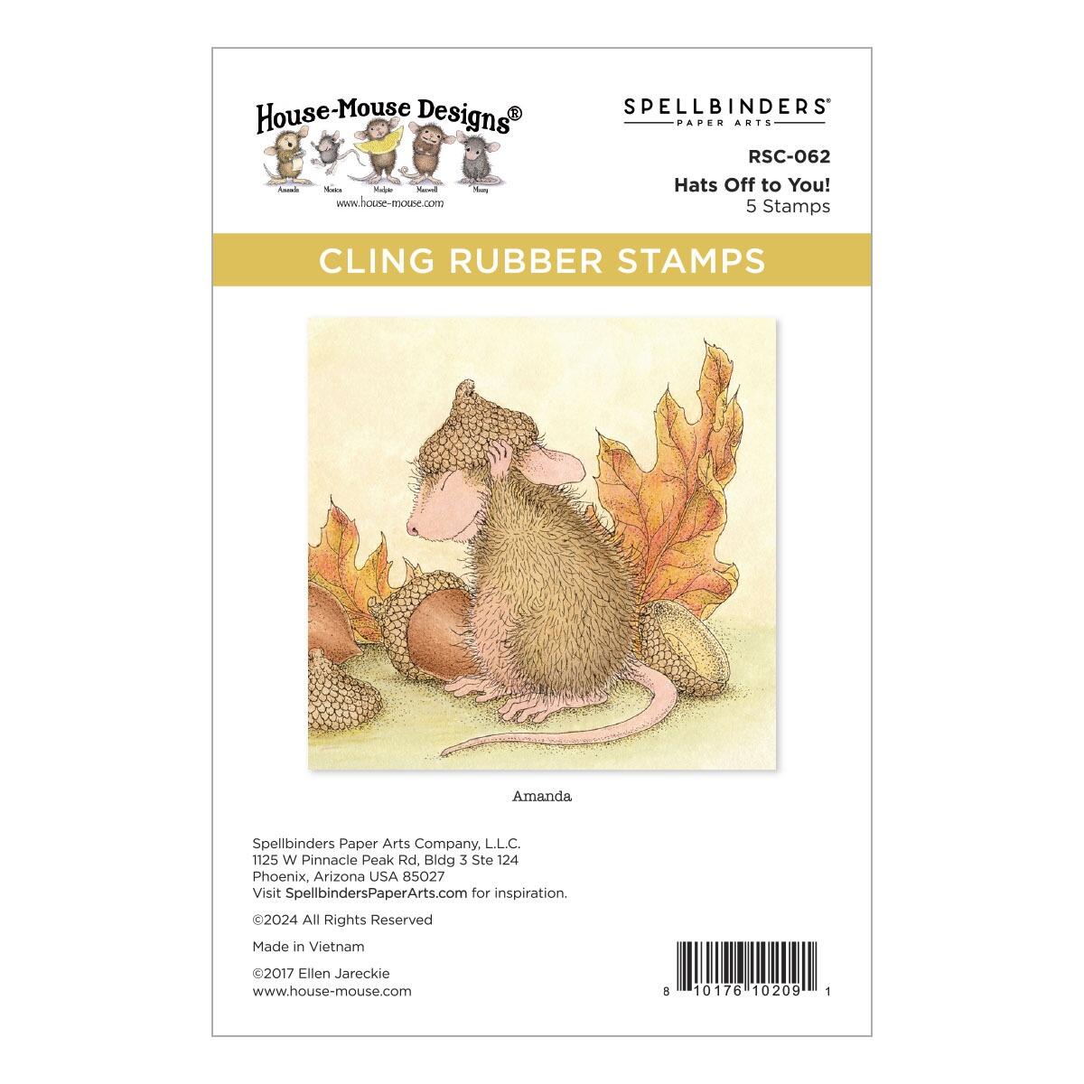 Spellbinders Hats Off to You! Cling Rubber Stamp Set - CraftSource Market: Craft Supplies & Kits Spellbinders > Kits > Christmas > Craft Kit