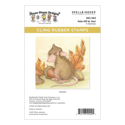 Spellbinders Hats Off to You! Cling Rubber Stamp Set - CraftSource Market: Craft Supplies & Kits Spellbinders > Kits > Christmas > Craft Kit