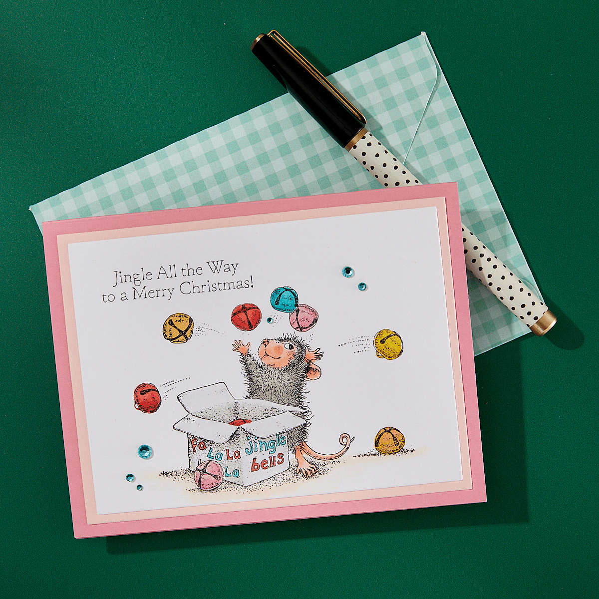 Spellbinders Jingle Bell Wishes Cling Rubber Stamp Set - CraftSource Market: Craft Supplies & Kits Spellbinders > Stamps > Christmas > Craft Stamp Set