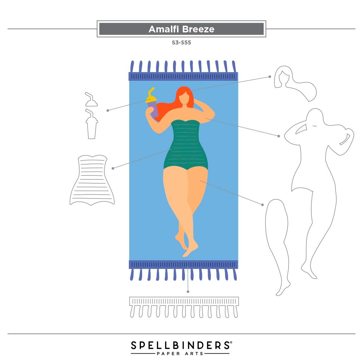 Spellbinders La Dolce Vita Amalfi Breeze Die Set - CraftSource Market: Craft Supplies & Kits Spellbinders > Dies > Christmas > Craft Die Set
