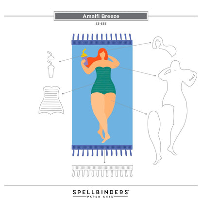 Spellbinders La Dolce Vita Amalfi Breeze Die Set - CraftSource Market: Craft Supplies & Kits Spellbinders > Dies > Christmas > Craft Die Set