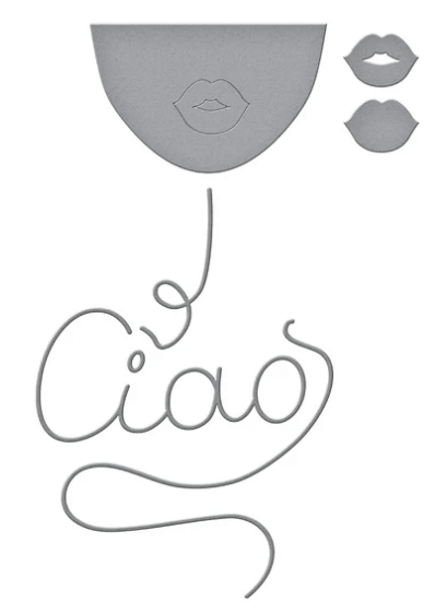 Spellbinders La Dolce Vita Ciao Spaghetti Die Set - CraftSource Market: Craft Supplies & Kits Spellbinders > Dies > Summer > Craft Die Set