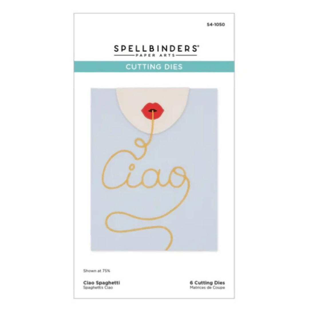 Spellbinders La Dolce Vita Ciao Spaghetti Die Set - CraftSource Market: Craft Supplies & Kits Spellbinders > Dies > Summer > Craft Die Set