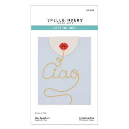 Spellbinders La Dolce Vita Ciao Spaghetti Die Set - CraftSource Market: Craft Supplies & Kits Spellbinders > Dies > Summer > Craft Die Set