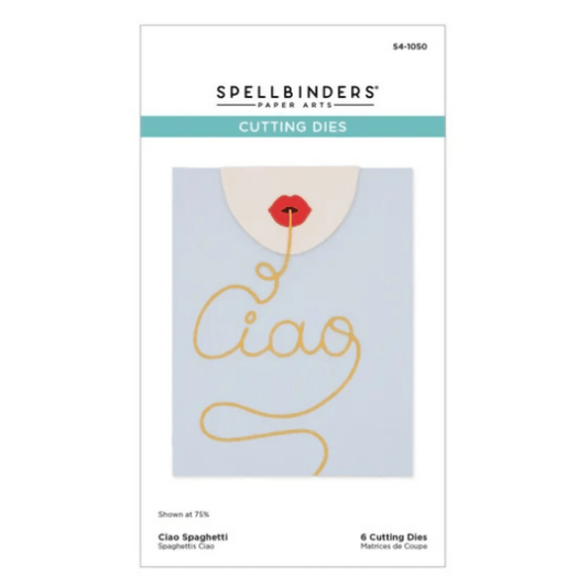 Spellbinders La Dolce Vita Ciao Spaghetti Die Set - CraftSource Market: Craft Supplies & Kits Spellbinders > Dies > Summer > Craft Die Set