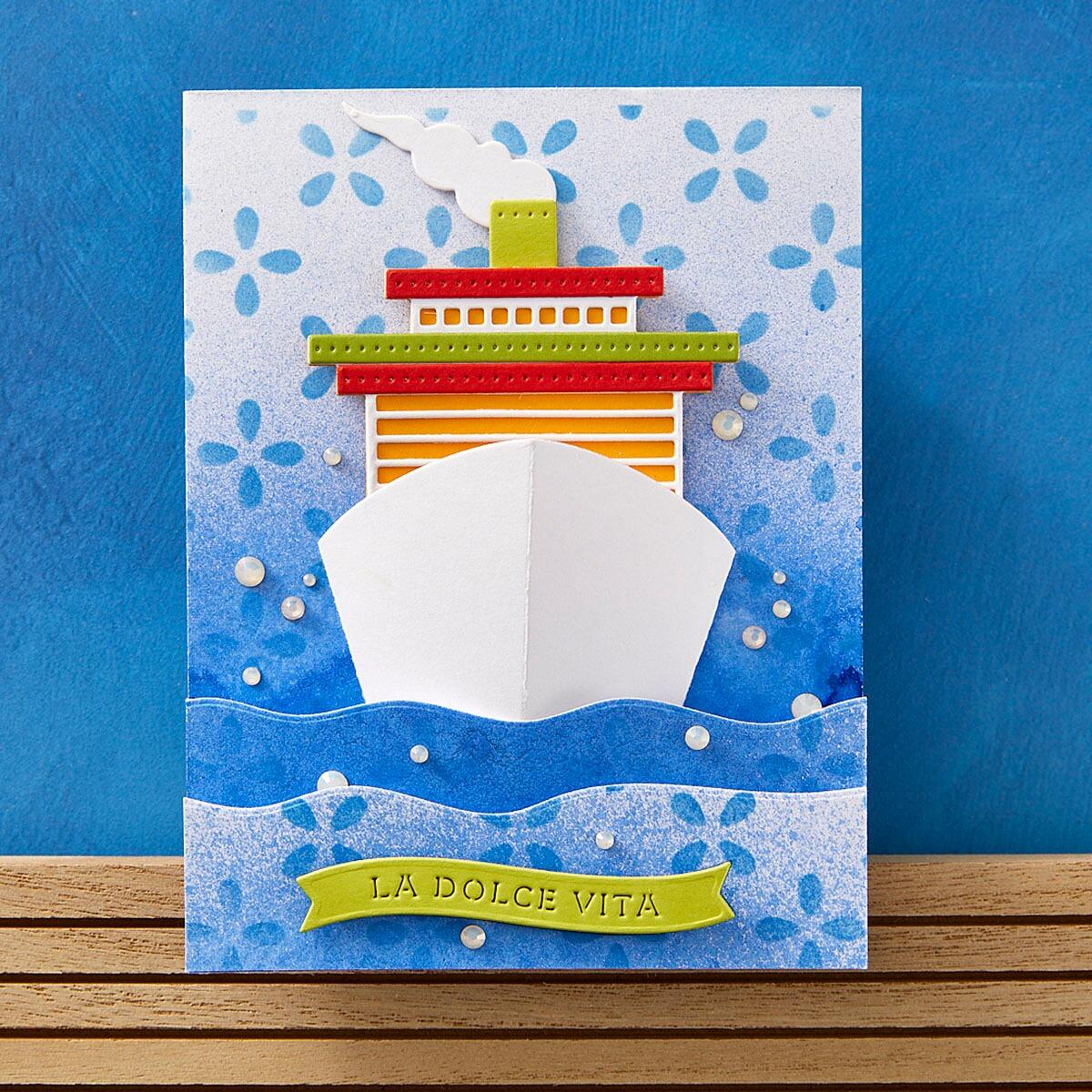 Spellbinders La Dolce Vita Deckside Dreams Die Set - CraftSource Market: Craft Supplies & Kits Spellbinders > Dies > Christmas > Craft Die Set